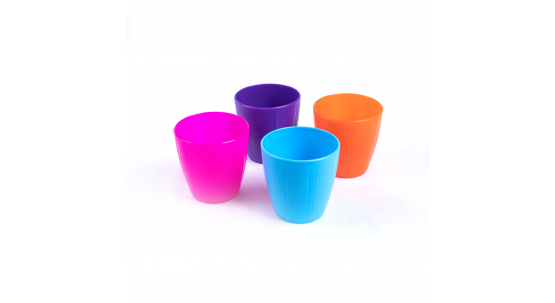 Set 4 Vasos Infantiles Cuky